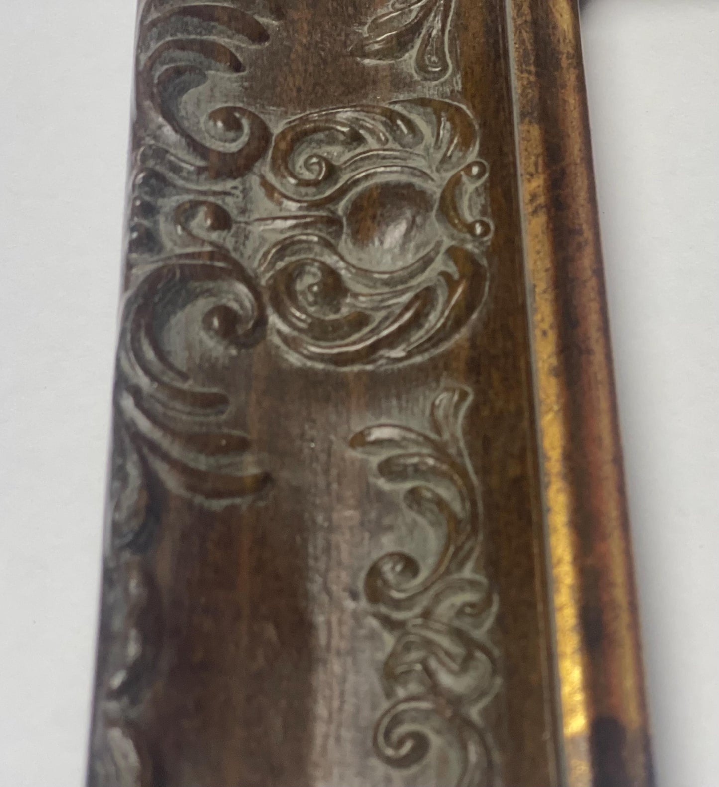 Venice Ornate Shabby Chic Antique Style Picture Frame Walnut Gold edges A1/A2/A3/A4/A5