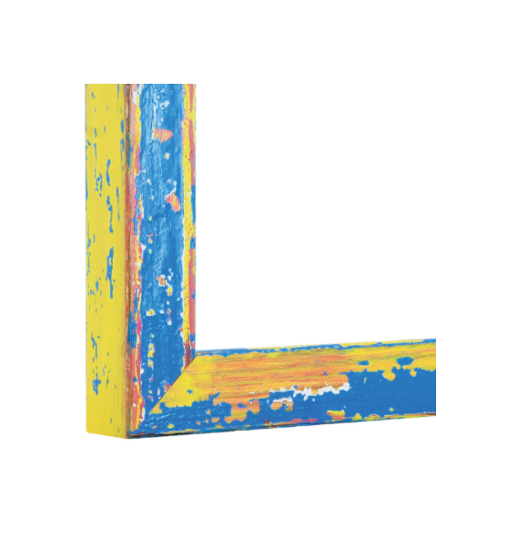 Vibrant Art Splash Picture Frame | Handcrafted Pine Wood β 6 Colours