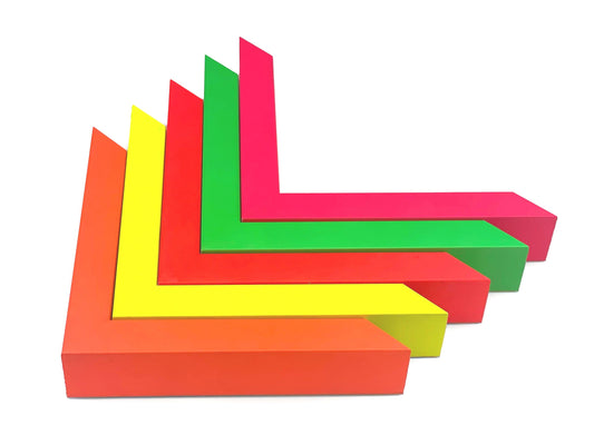 Neon Wood Box Frame: Modern Photo Display, A1-A5 Sizes