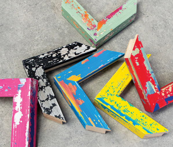Vibrant Art Splash Picture Frame | Handcrafted Pine Wood – 6 Colours