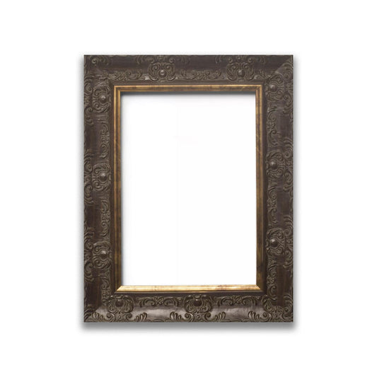 Venice Ornate Shabby Chic Antique Style Picture Frame Walnut Gold edges A1/A2/A3/A4/A5