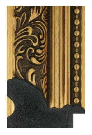 Ornate Baroque Picture Frame: Gold Vintage Style, Bordeaux Range