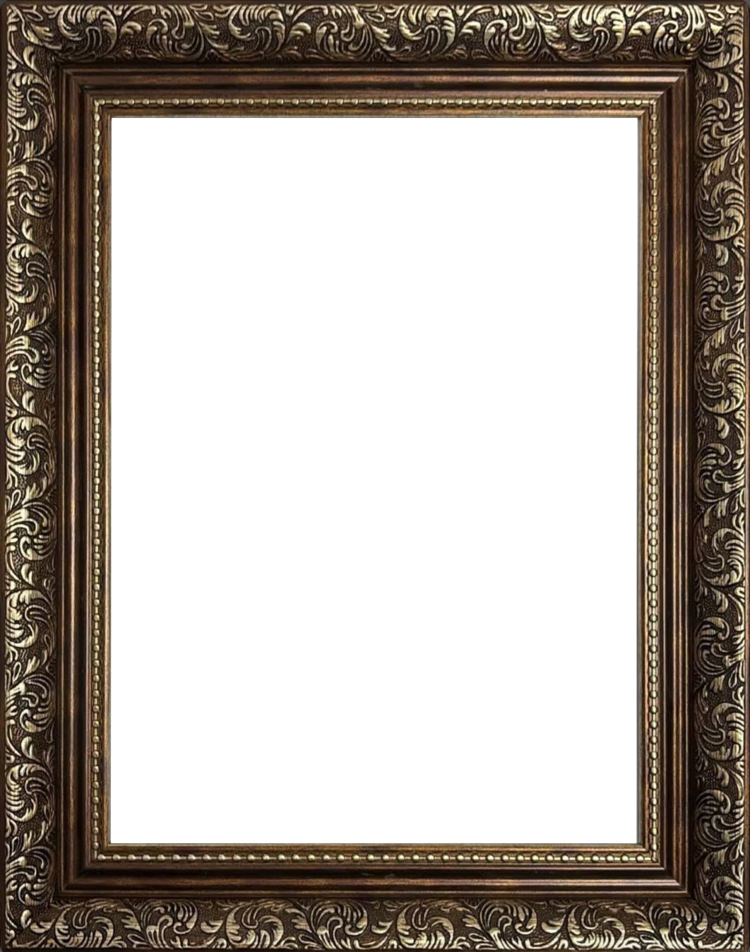 Ornate Baroque Picture Frame: Bronze Vintage Style, Bordeaux Range