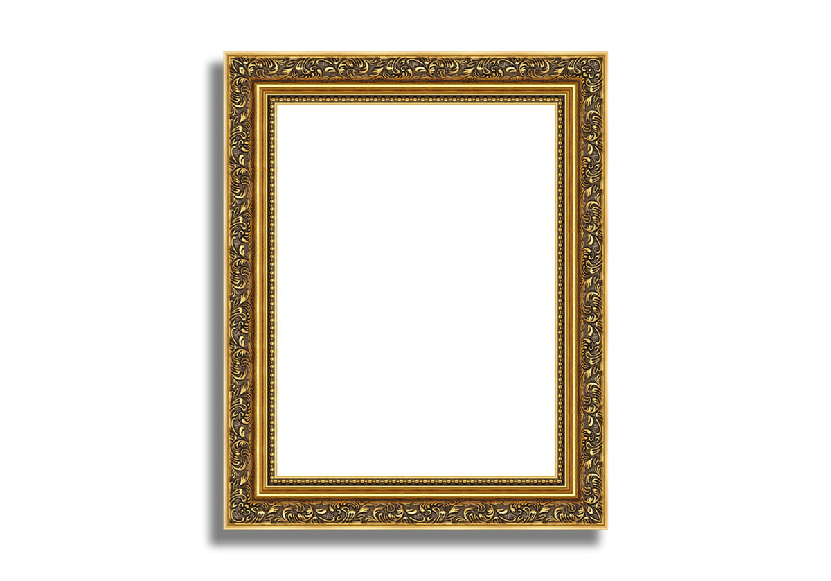 Ornate Baroque Picture Frame: Gold Vintage Style, Bordeaux Range