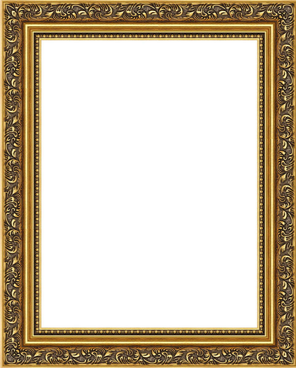 Ornate Baroque Picture Frame: Gold Vintage Style, Bordeaux Range