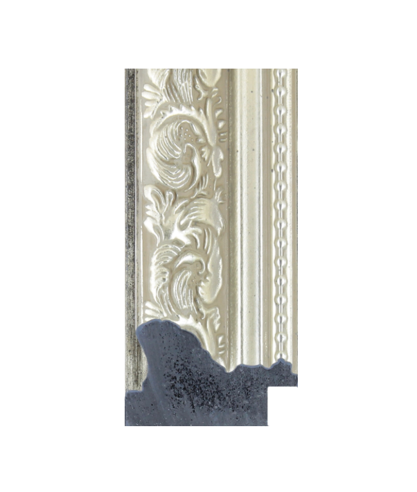 Ornate Baroque Picture Frame: Antique Silver Vintage Style, Bordeaux Range
