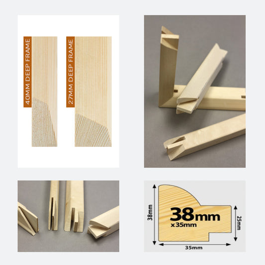 Canvas Stretching & Framing Services: Bespoke Gallery Stretch (UK Only)