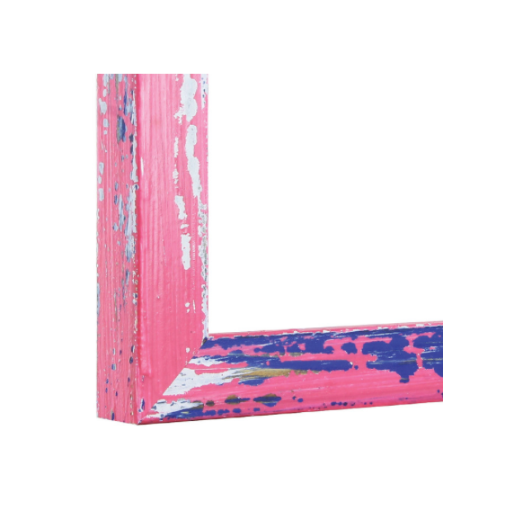 Vibrant Art Splash Picture Frame | Handcrafted Pine Wood – 6 Colours