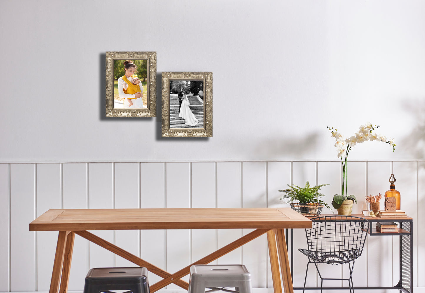 Venice Ornate Shabby Chic Antique Style Picture Frame Champagne Silver A1/A2/A3/A4/A5