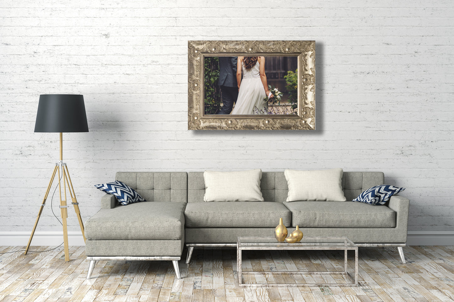 Venice Ornate Shabby Chic Antique Style Picture Frame Champagne Silver A1/A2/A3/A4/A5