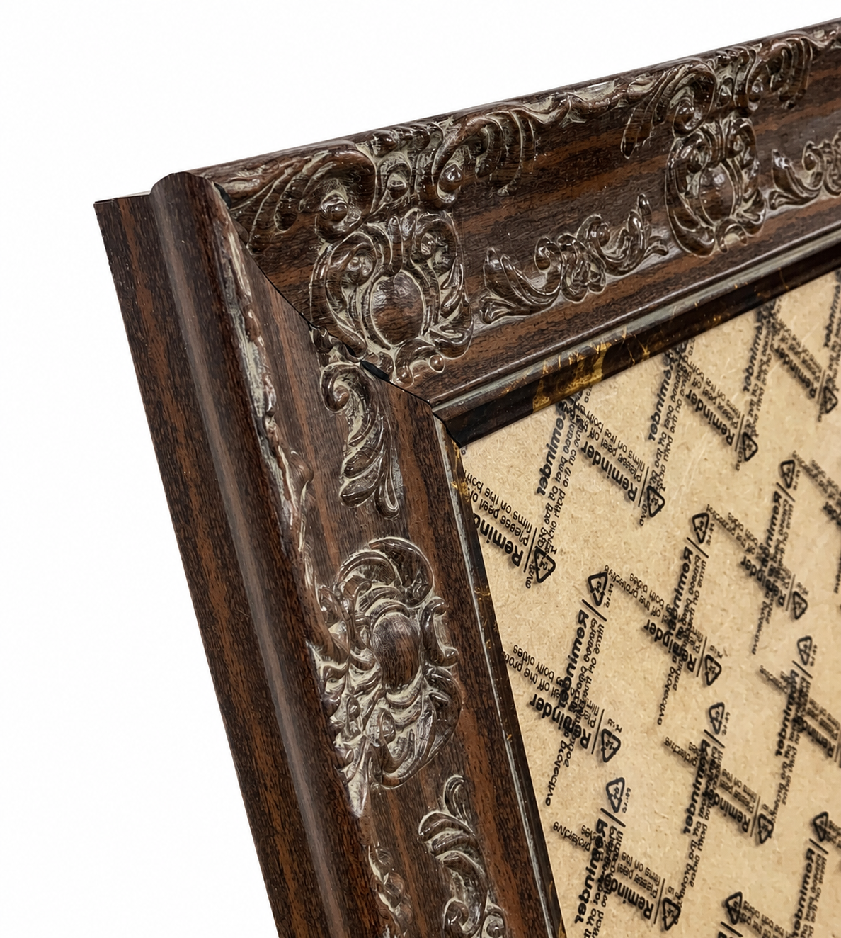 Venice Ornate Shabby Chic Antique Style Picture Frame - Walnut Gold edges