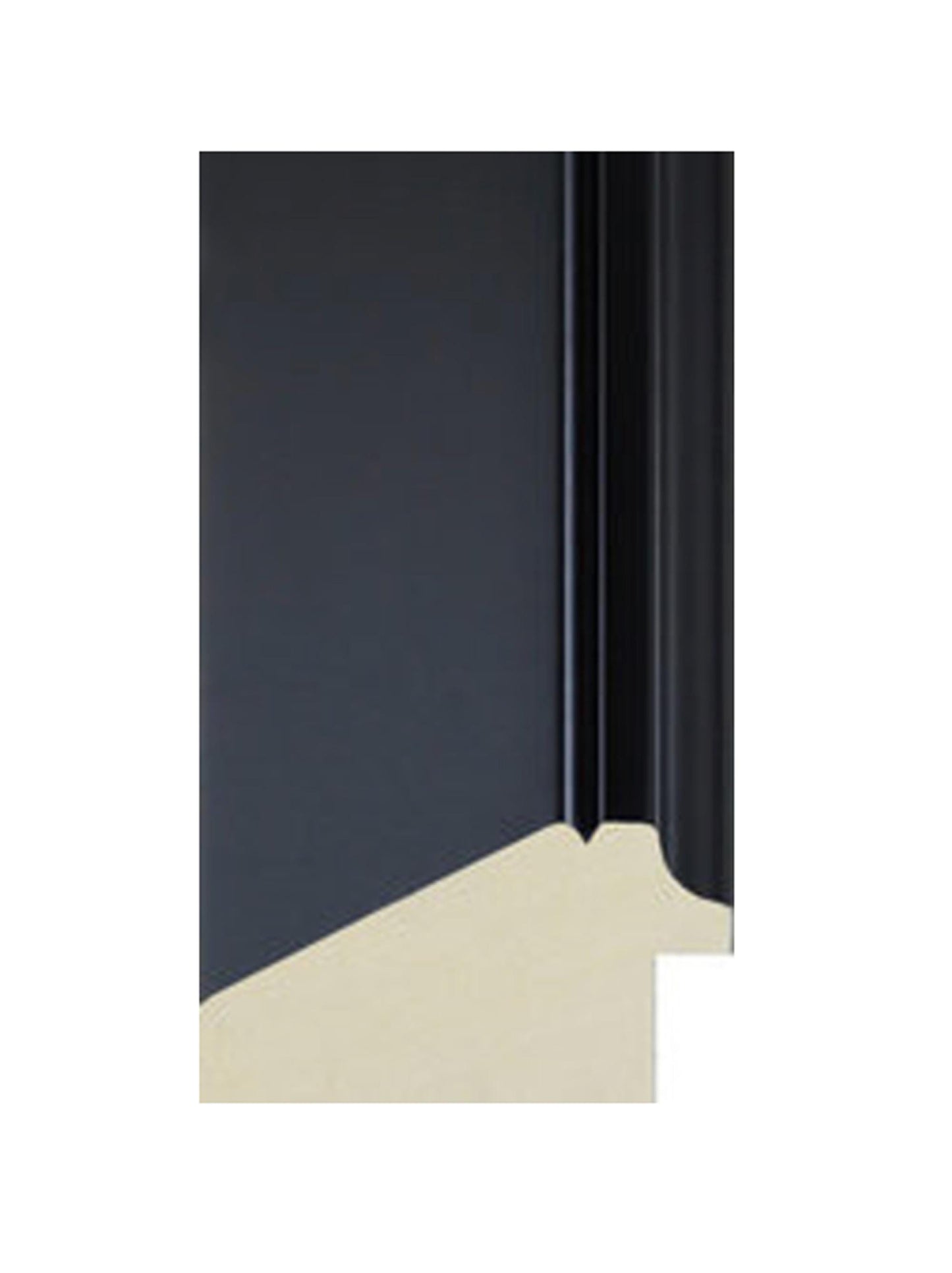 Handmade Matte Black Picture Frame: Gold/Silver Edge, Solid Pine Wood