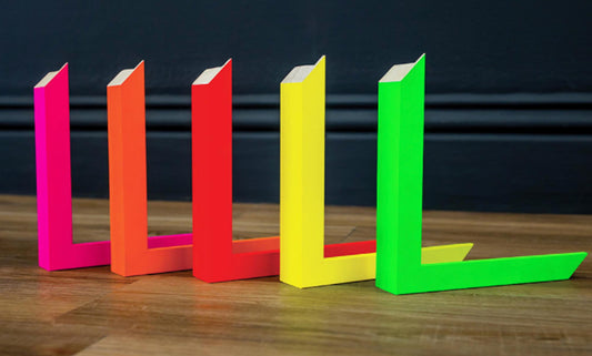 Neon Wood Box Frame: Modern Photo Display